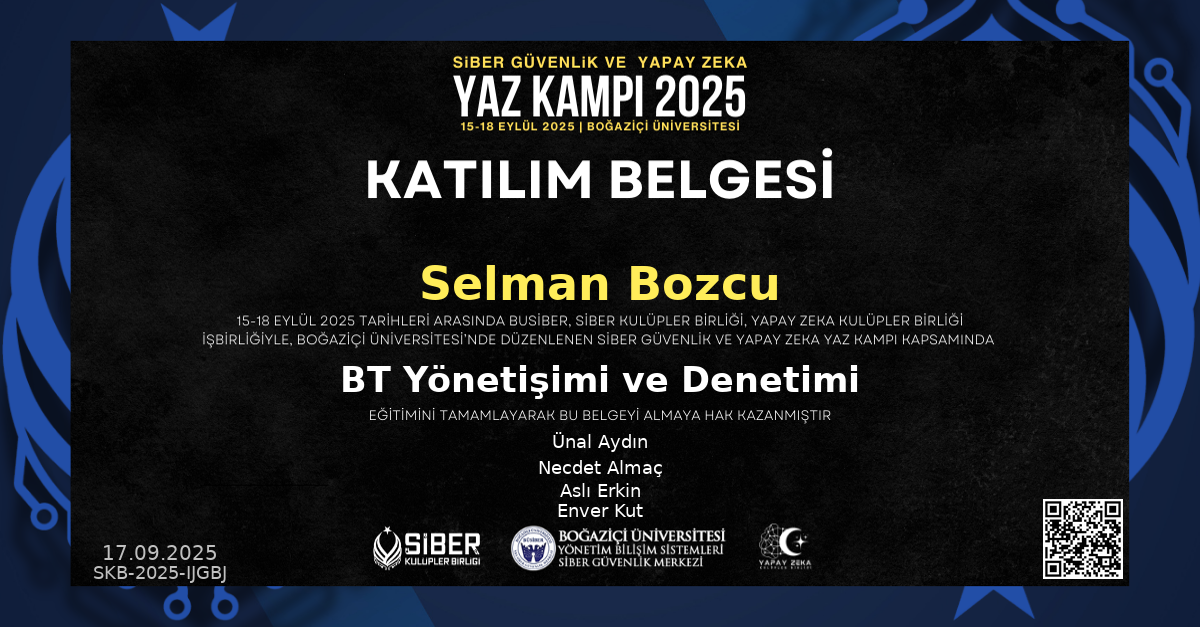 BT Yönetişimi ve Denetimi