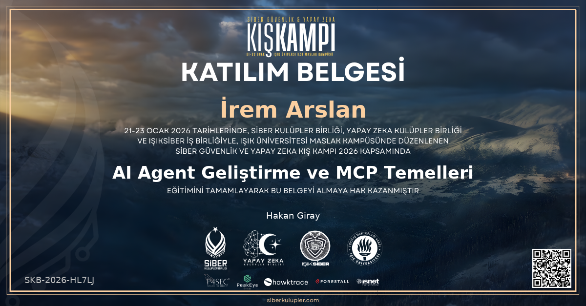 AI Agent Geliştirme ve MCP Temelleri