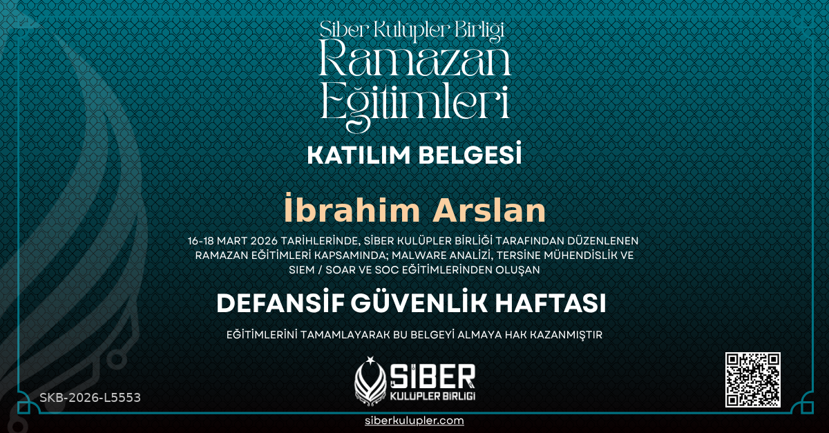 Ramazan Eğitimleri - Defensive Security Haftası